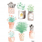 Sticker enfant Petits pots de fleurs - Lilipinso
