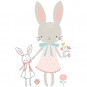 Sticker enfant XL Demoiselle Lapin