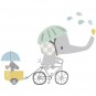 Sticker enfant XL En Vélo - Lilipinso