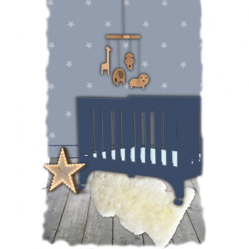 Tapis enfant Peau de mouton Douchka blanc - Nattiot