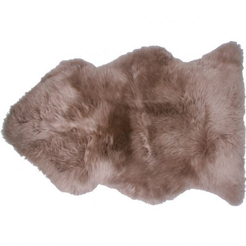 Tapis enfant Peau de mouton Douchka taupe - Nattiot
