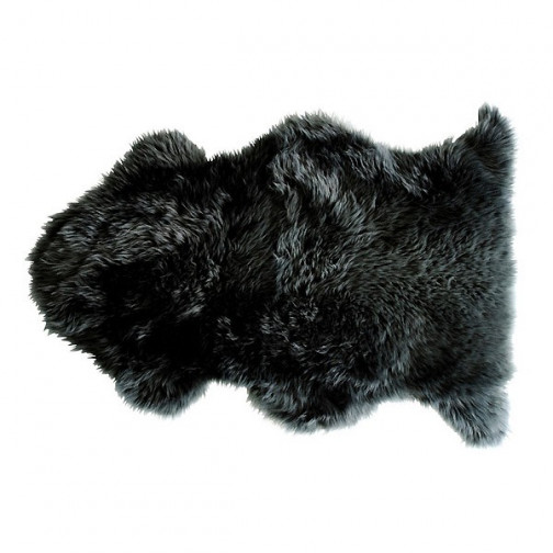 Tapis enfant Peau de mouton Douchka noir  - Nattiot