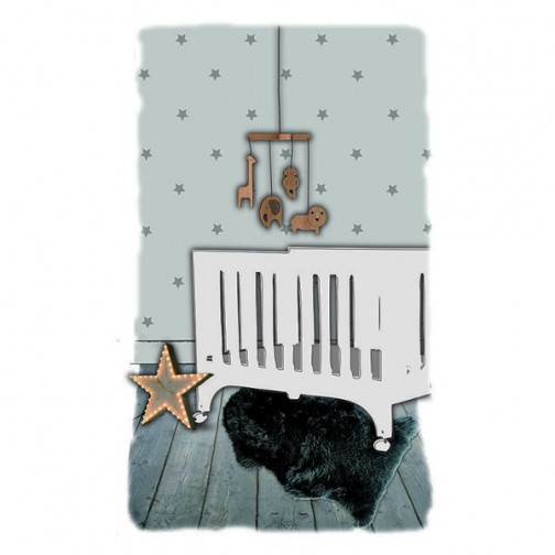 Tapis enfant Peau de mouton Douchka noir  - Nattiot