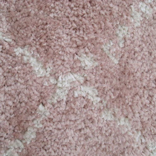 Tapis enfant Losanges Nomad rose blanc - Art for Kids