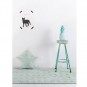 Tapis lavable Torsades vert menthe - Lorena