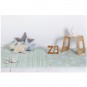Tapis lavable Torsades vert menthe - Lorena