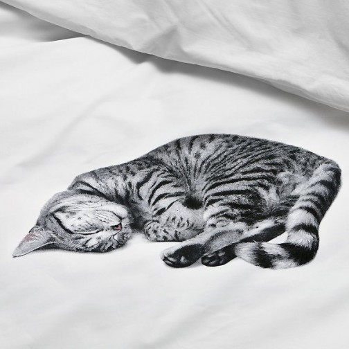 Housse de couette Effet trompe oeil Chat - Snurk