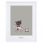 Tableau enfant Affiche encadrée Chat Une belle journée - Lilipinso