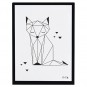 Tableau enfant Affiche encadrée Renard Origami - Lilipinso