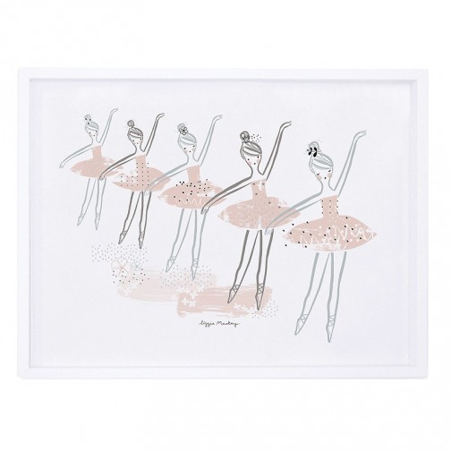 Tableau enfant Affiche encadrée Danseuse Ballerine - Lilipinso