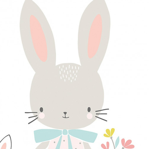 Sticker pour enfant XL Demoiselle Lapin