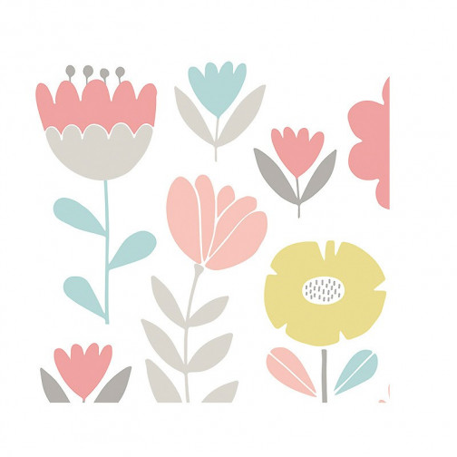 Sticker pour enfant Fleurs pastel
