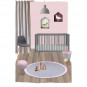 Tapis enfant coton rond Brenda rose - Nattiot