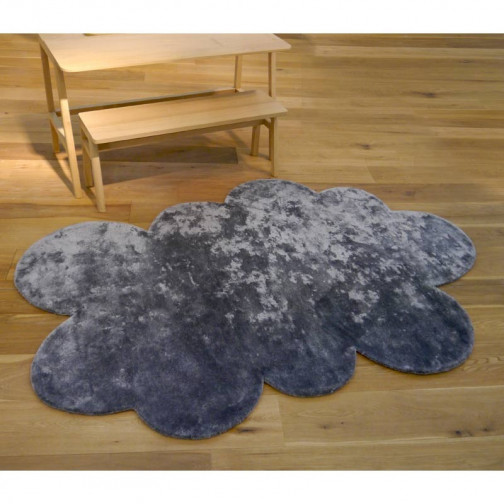 Tapis enfant Grand Nuage gris foncé - Pilepoil