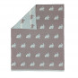Couverture enfant plaid 80x100cm coton Lapin