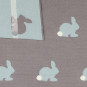 Couverture enfant plaid 80x100cm coton Lapin