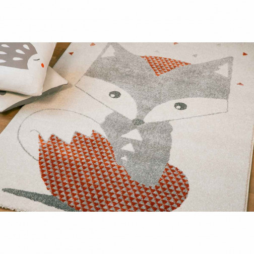 Tapis enfant acrilyque 100x150 Renard Art for Kids