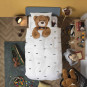 Housse de couette enfant effet Trompe l'oeil Ours Teddy Bear 140x200cm Snurk