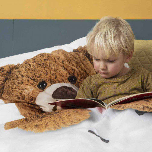 Housse de couette enfant effet Trompe l'oeil Ours Teddy Bear 140x200cm Snurk