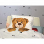 Housse de couette enfant effet Trompe l'oeil Ours Teddy Bear 140x200cm Snurk