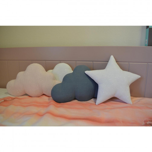 Veilleuse bébé Etoile blanche paillettes Toi-Même