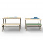 Petit et grand bureau enfant chêne Vessel - Mathy by Bols