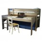 lit enfant avec bureau en bois