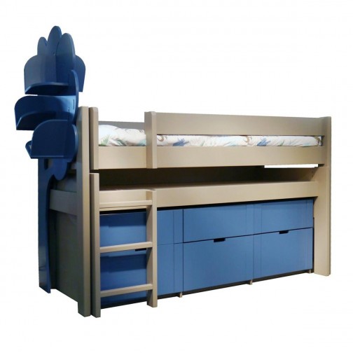 lit combiné en bois