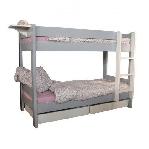 lit superposé en bois