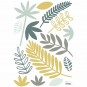 Stickers enfant Feuillages bleu vert Lilipinso