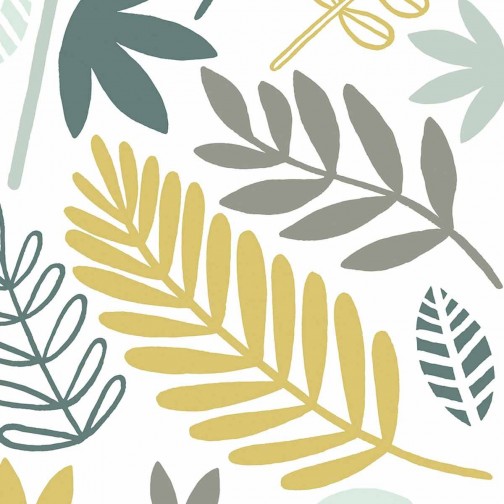 Stickers pour chambre enfant Feuillages bleu vert Lilipinso