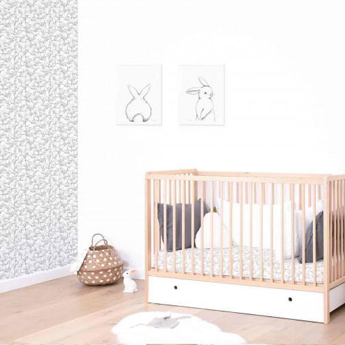 Tableau pour enfant Affiche encadrée Lapin blanc Lilipinso