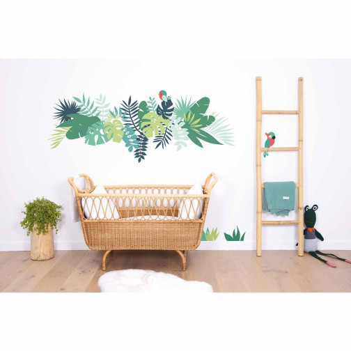 Sticker chambre enfant Perroquets Lilipinso