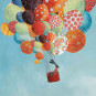 Tableau Affiche encadrée Voyage en ballons Lilipinso
