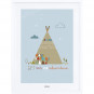 Tableau enfant Affiche encadrée Tipi Lilipinso