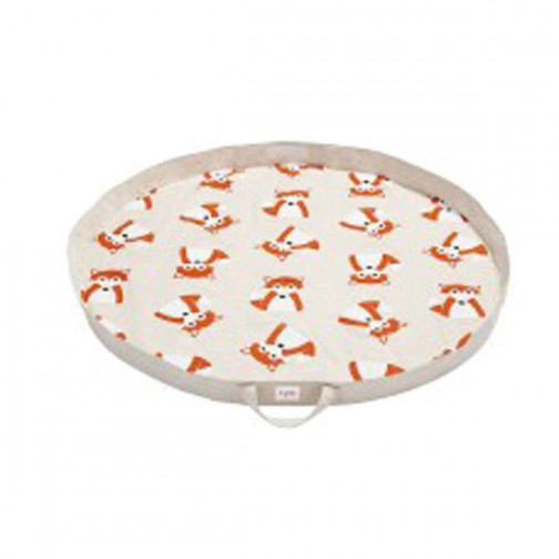 Tapis de jeu pliable 3 Sprouts coton renard