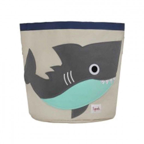 Sac à jouets coton 3 Sprouts Requin