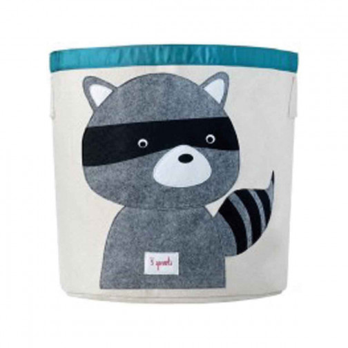 Sac à jouets coton 3 Sprouts Raton laveur