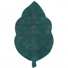 Tapis coton feuille