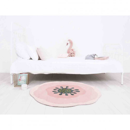 Tapis coton anemone