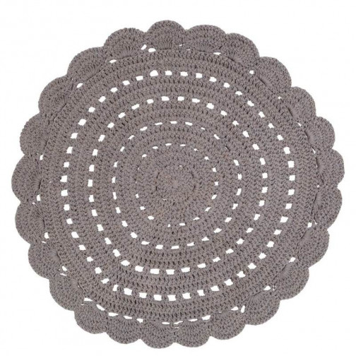 Tapis enfant en coton gris