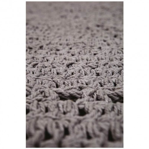 Tapis enfant gris et rond Alma