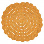Tapis enfant en coton jaune