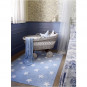 Tapis enfant étoiles bleu et blanc