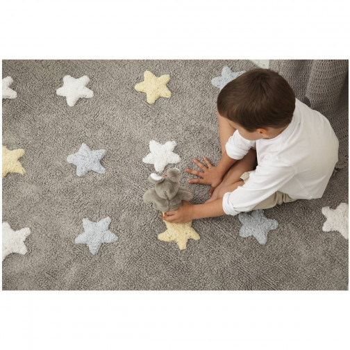 Tapis enfant étoile coton