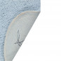 Tapis enfant en coton bleu