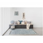 Tapis en coton bleu