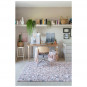 Tapis enfant en coton rose