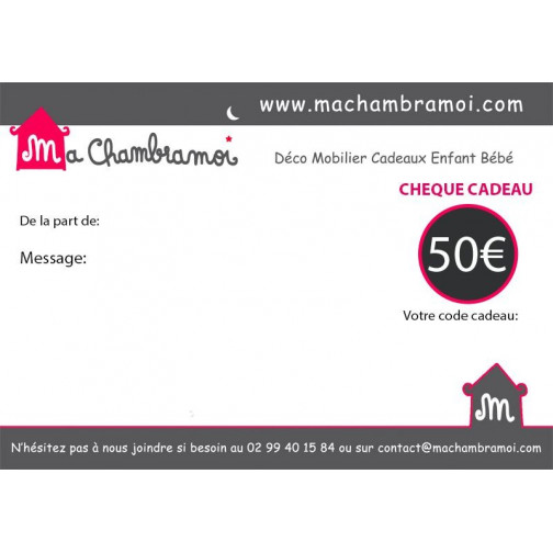 Carte Cadeau 50 euros