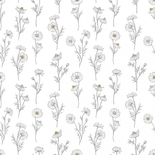 Papier Peint fille Fleurs